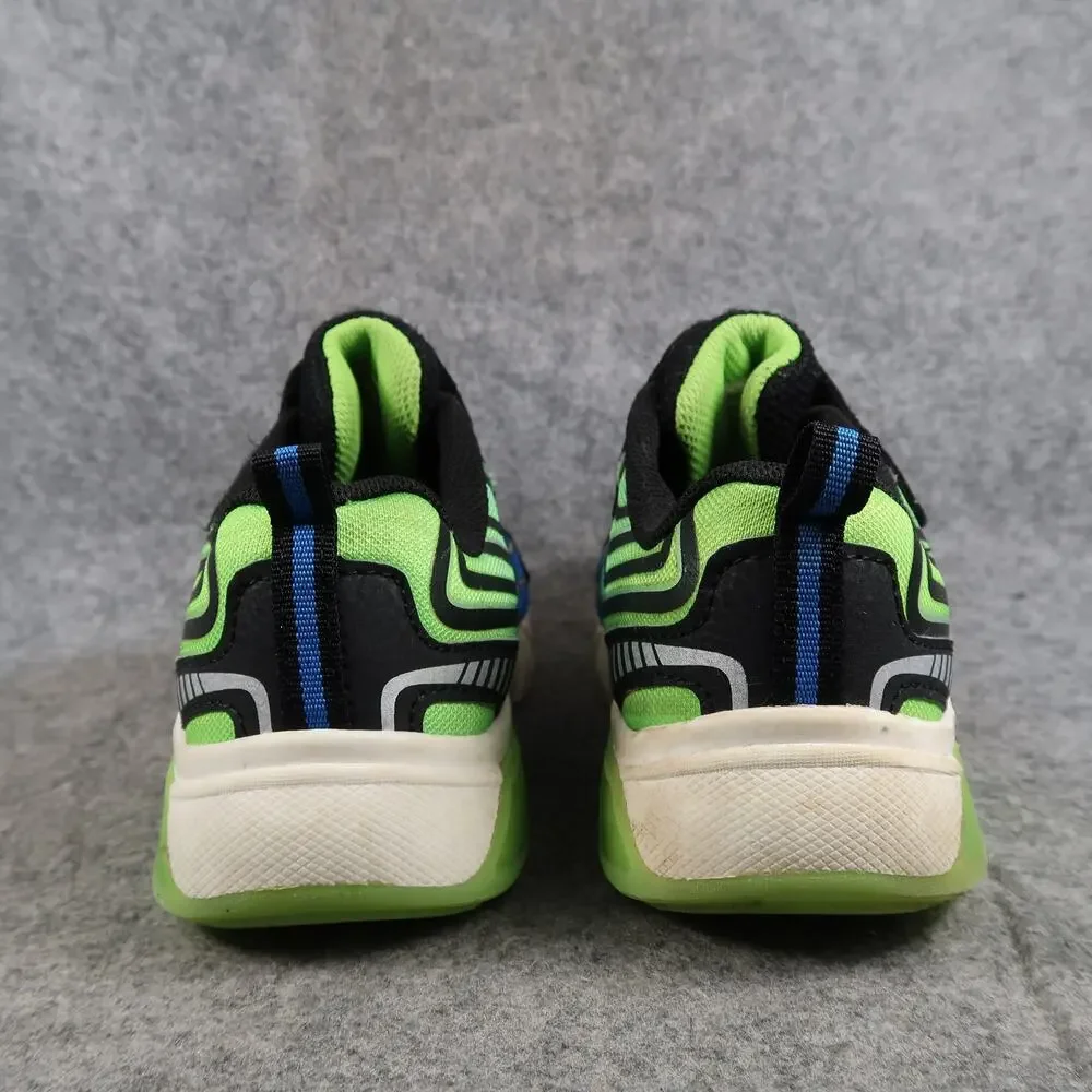 Athletic Works Shoes Kids 2 Sneakers Casual Easy On Blue Green Boys Play School
